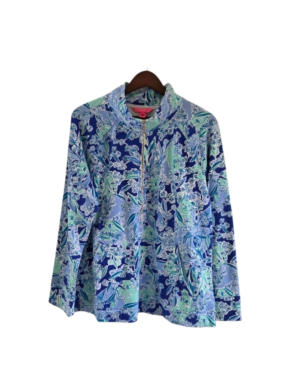 Lilly Pulitzer UPF 50+ Skipper Popover Koalafications Top HTF Womens Size XL